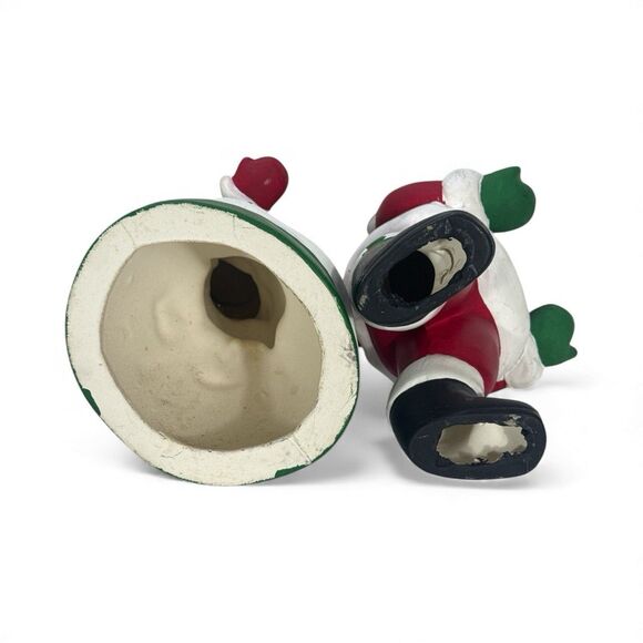 Vintage 60’s Jamar Mallory Ceramic Santa Mrs. Claus Figures Flat Tray Hands Set - Picture 9 of 11